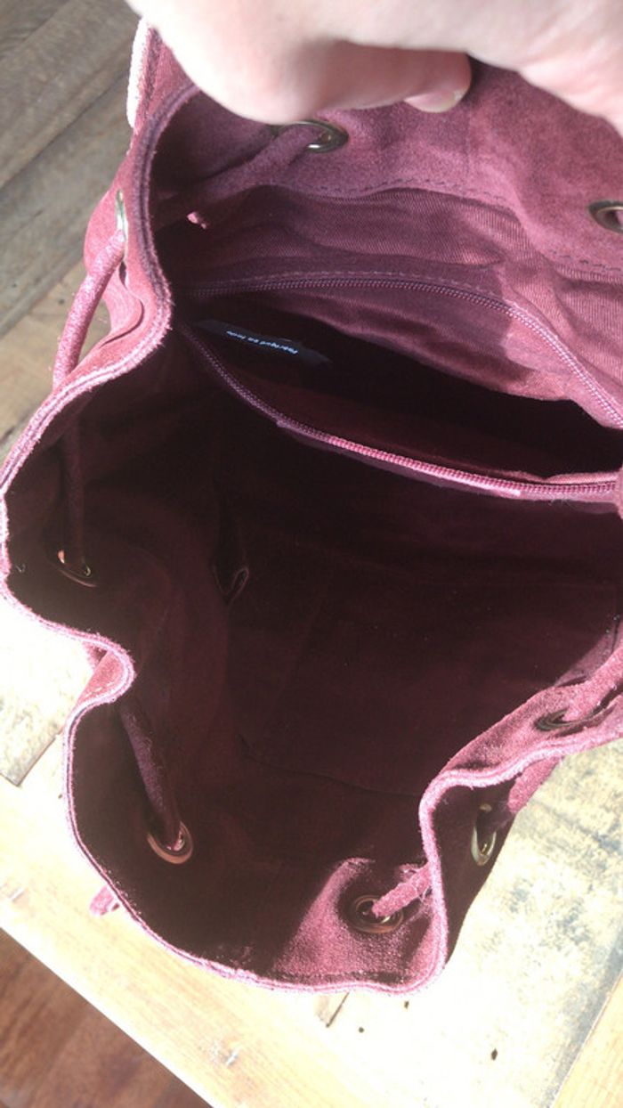Sac à dos bordeaux Maradji - photo numéro 4