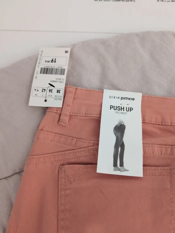 Pantalon push up abricot Pinkie femme taille 38 - photo numéro 7