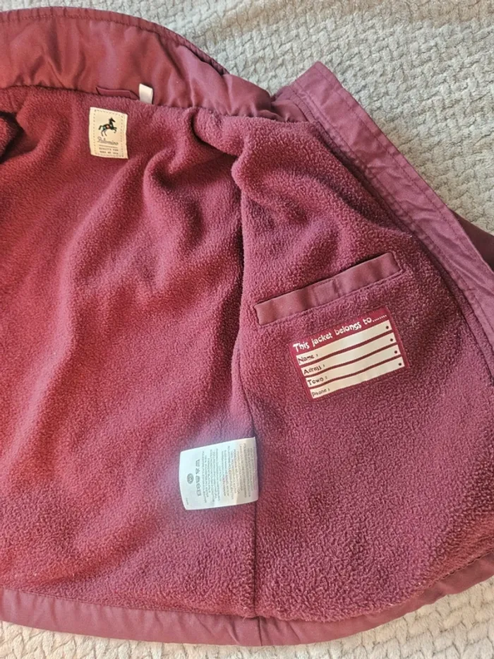 Veste polaire 24 mois prune/ bordeau - photo numéro 4