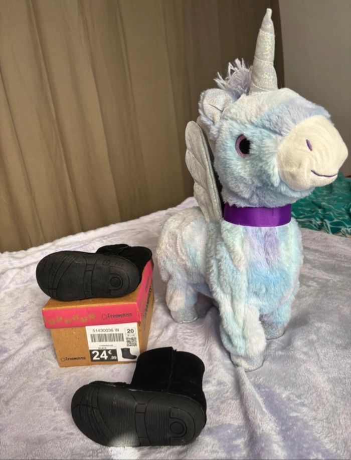 Bottine  noire pailletées - photo numéro 2