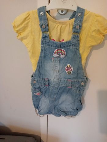 Combi-short  6 mois avec t-shirt