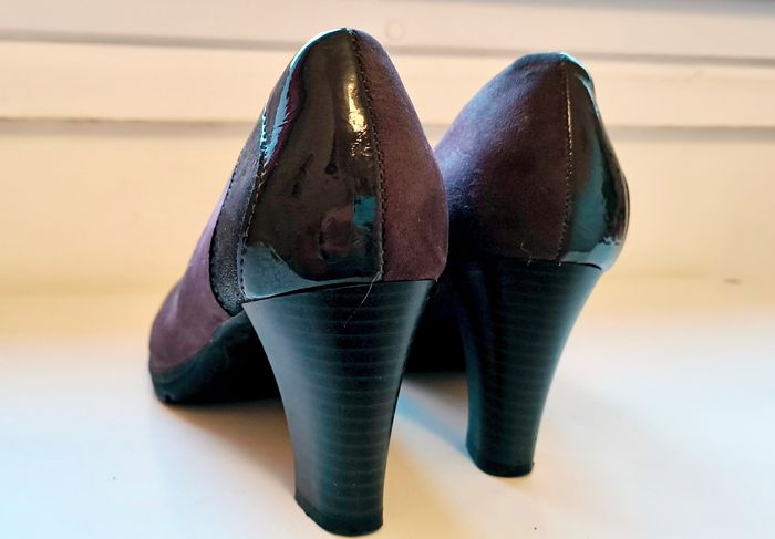 Escarpins gris velours - photo numéro 4