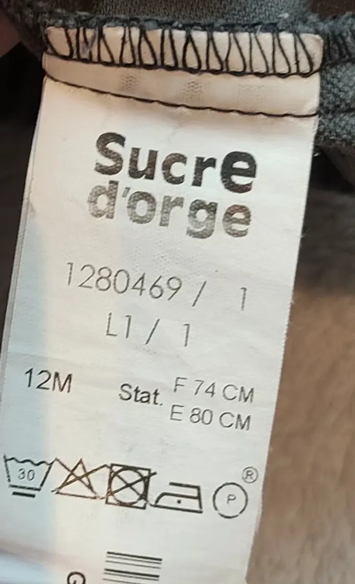 Pantalon bébé 12 mois Sucre d'orge - photo numéro 4