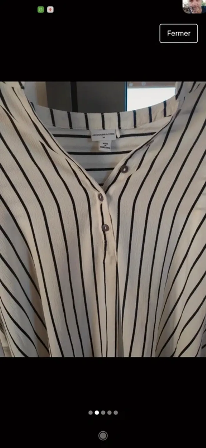 Chemise rayée Jacqueline de Yong 38 - photo numéro 2