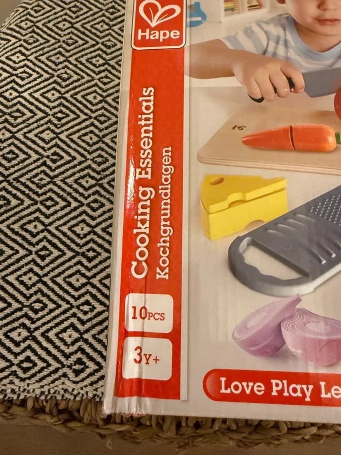 Hape - Les ustensiles de cuisine indispensables aliments bois à découper  e3154 - photo numéro 4