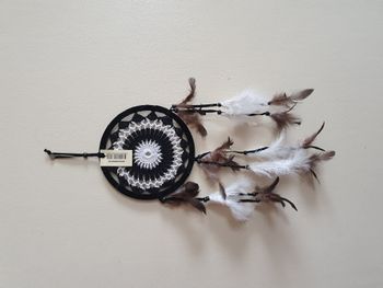 Attrape rêves noir et blanc moyen Diamètre 17 cm Neuf