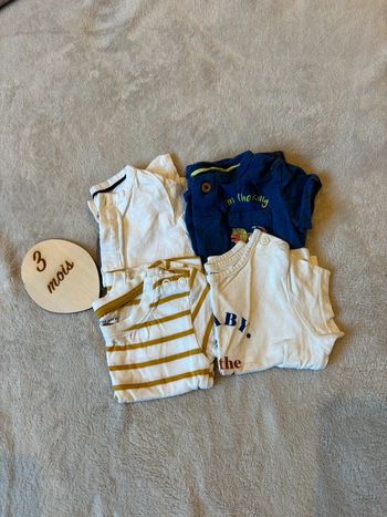 Lot de 4 tee shirt 3 mois