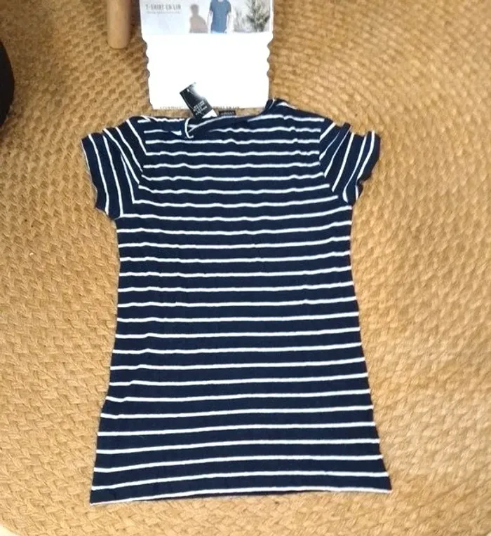 👕 tee-shirt taille S (34-36) lin et coton - Livergy