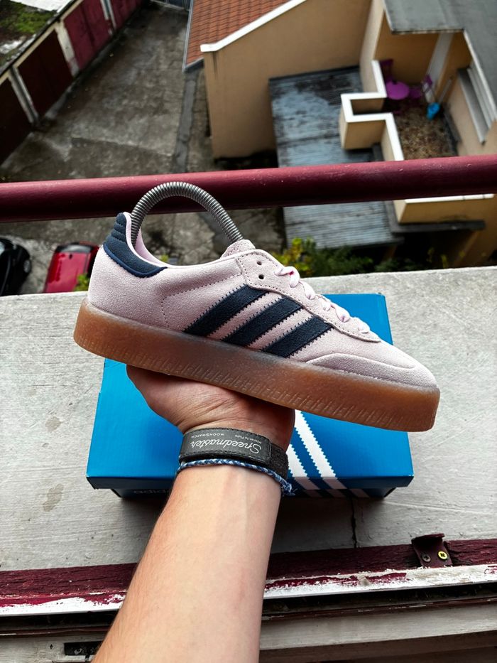 Adidas Samba Clear Pink/Night Indigo/Gum - Taille 38 - Neuves - photo numéro 2