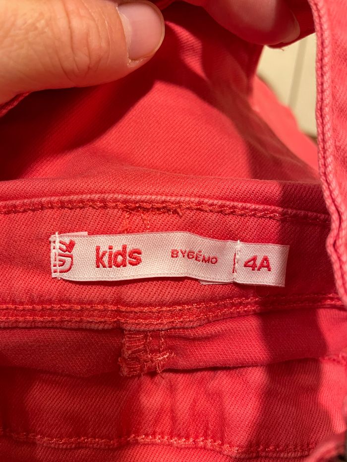 Robe salopette corail Gémo 4 ans - photo numéro 3