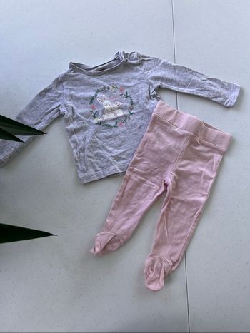 Ensemble t-shirt haut legging Lupilu Très bon état  Taille 3 mois