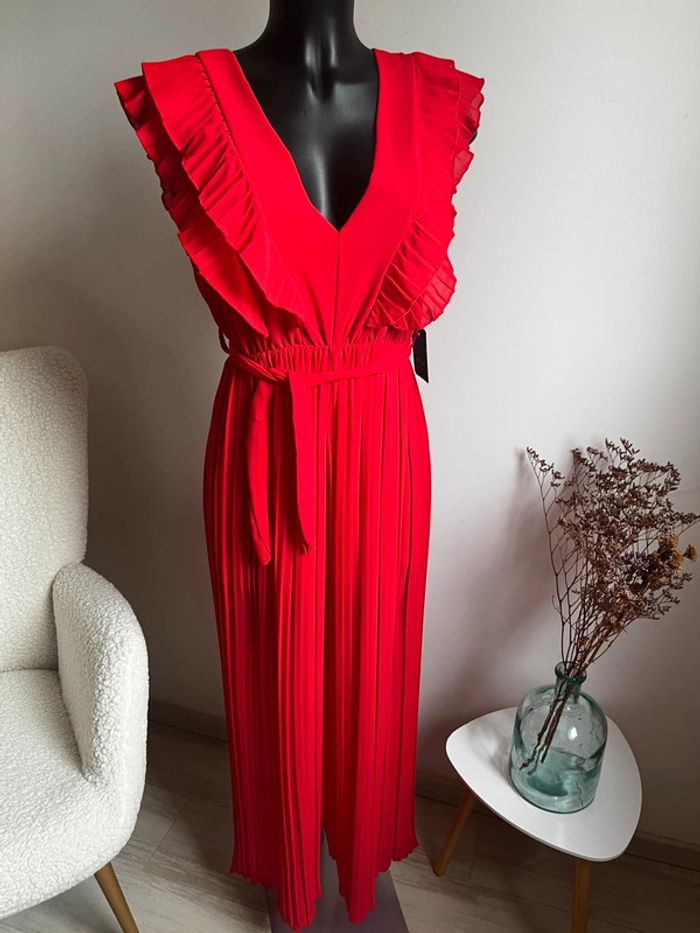 Combinaison unie rouge très tendance