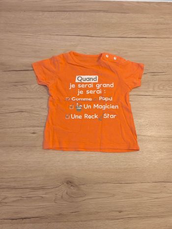 Tee-shirt manches courtes 18 mois