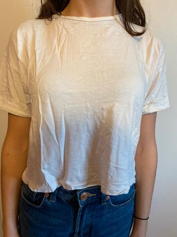 Tee-shirt blanc Stradivarius