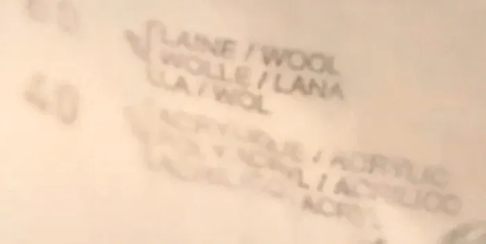 Pull été col V laine wol Lana manches longues marine taille 40 - photo numéro 3