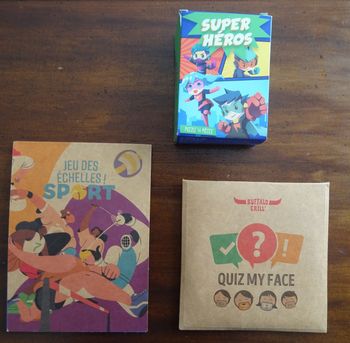 Lot de 3 jeux enfants en carton: Quiz my face – qui suis-je + Jeu des échelles + Puzzle