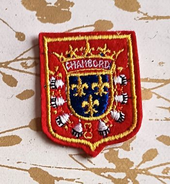 Écusson / blason à coudre ville de Chambord