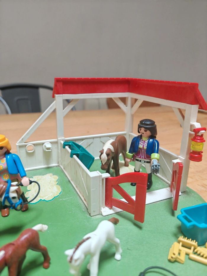 Ensemble playmobil cheval chevaux poulains - photo numéro 3