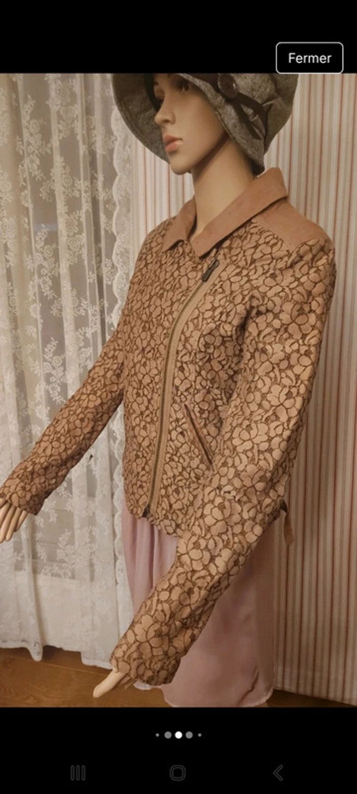 Veste style perfecto IKKS T 38 Lin/coton - photo numéro 5