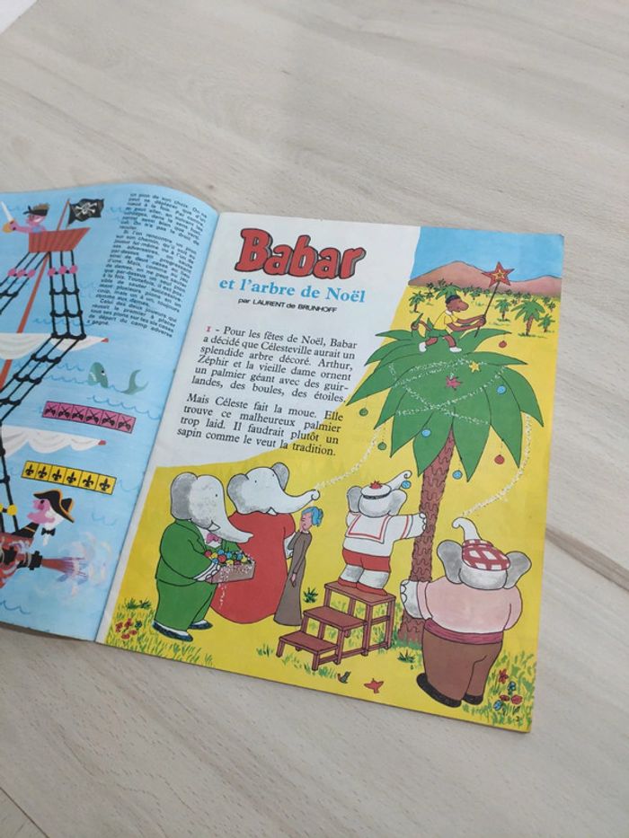 Magazine le journal de Babar et l'arbre de Noël numéro 83 vintage 1981 - photo numéro 3