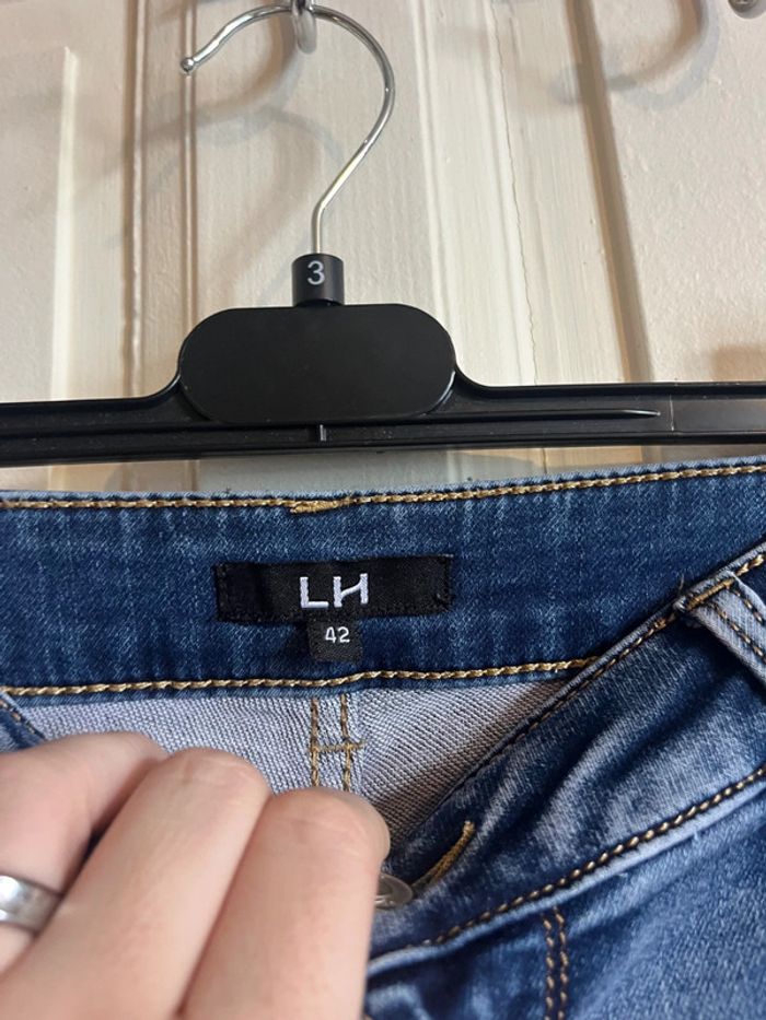 Jeans la halle taille 42 fermeture eclair chevilles - photo numéro 5