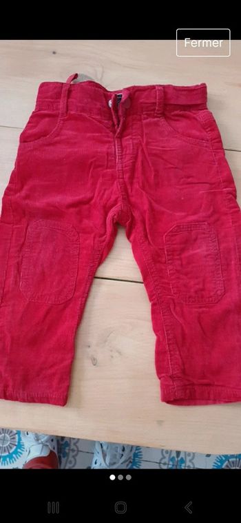 Pantalon velours