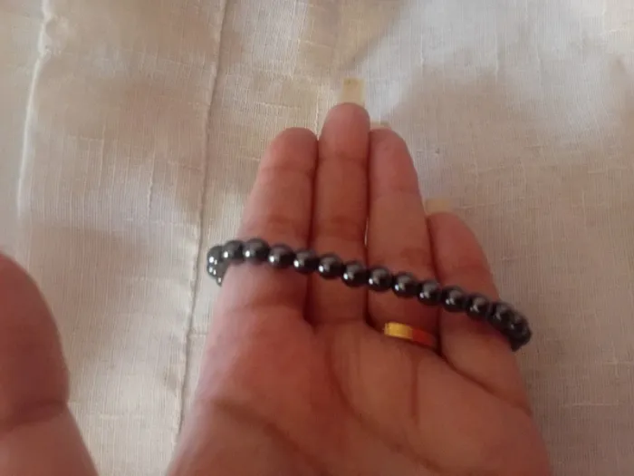 Bracelet pyrite 6mm - photo numéro 2