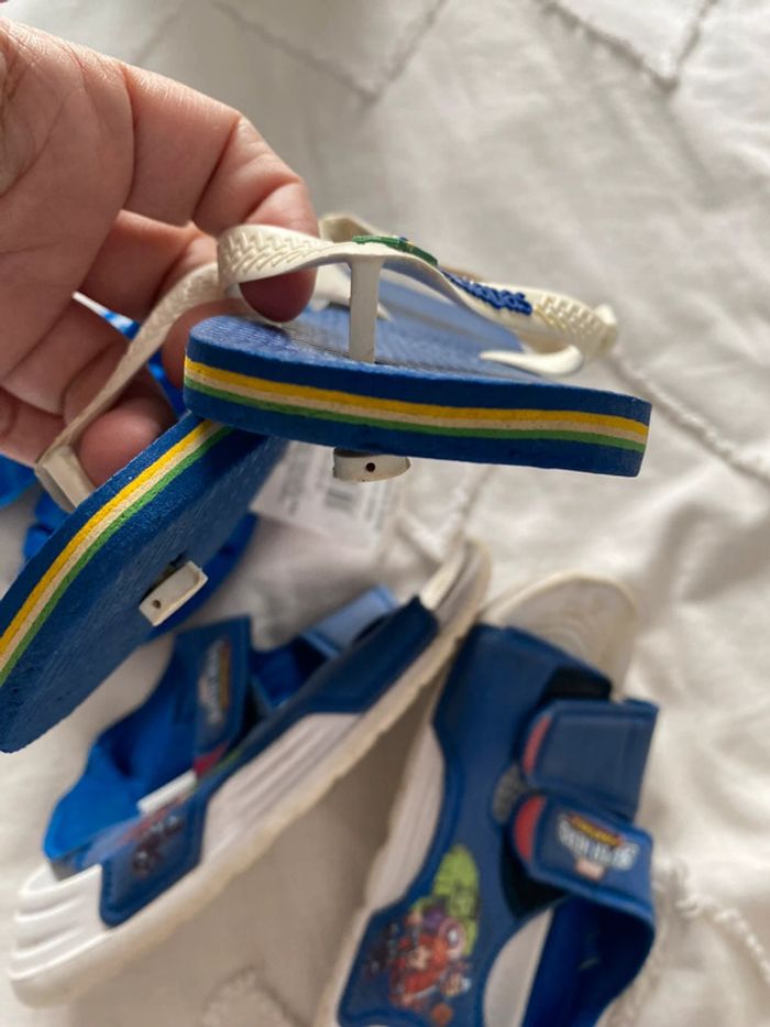 Lot de 3 paire de sandalette ,claquette garçon 25/26 - photo numéro 7