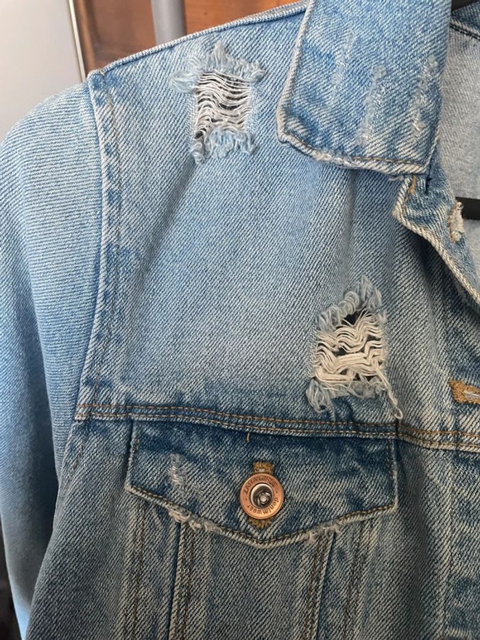 Veste en jean Zara fille - photo numéro 3