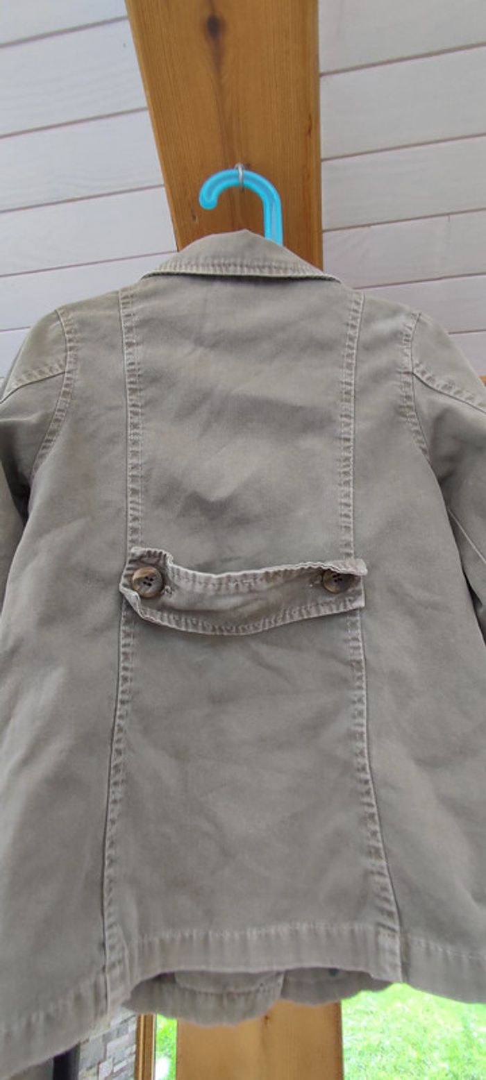 Veste mi saison Zara girls kaki taille 6 ans - photo numéro 5