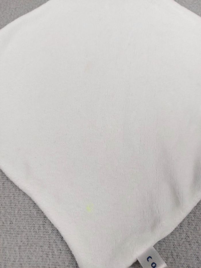 Doudou plat ours blanc Cocoon La Redoute (2 petites tâches) - A11054 - photo numéro 3