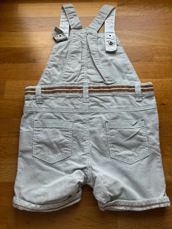 Salopette short Obaibi 12 mois garçon - photo numéro 3