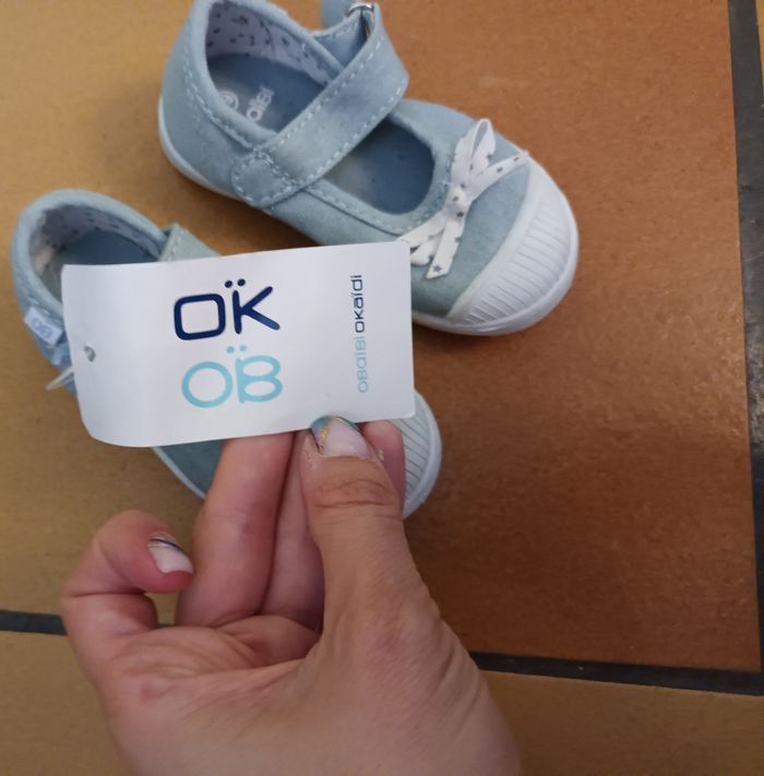 Chaussure en toile obaïbi 19 neuve - photo numéro 2