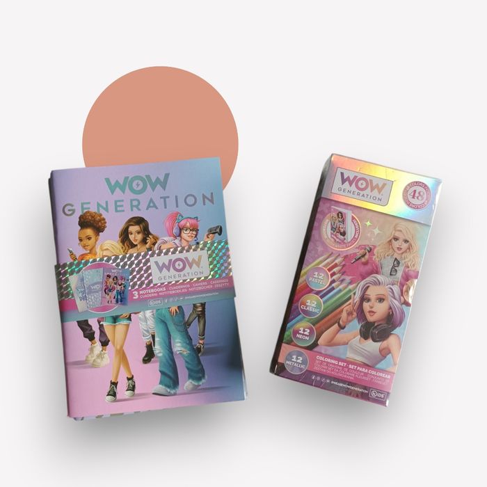 Lot WOW Generation – Carnets + Coffret de coloriage
