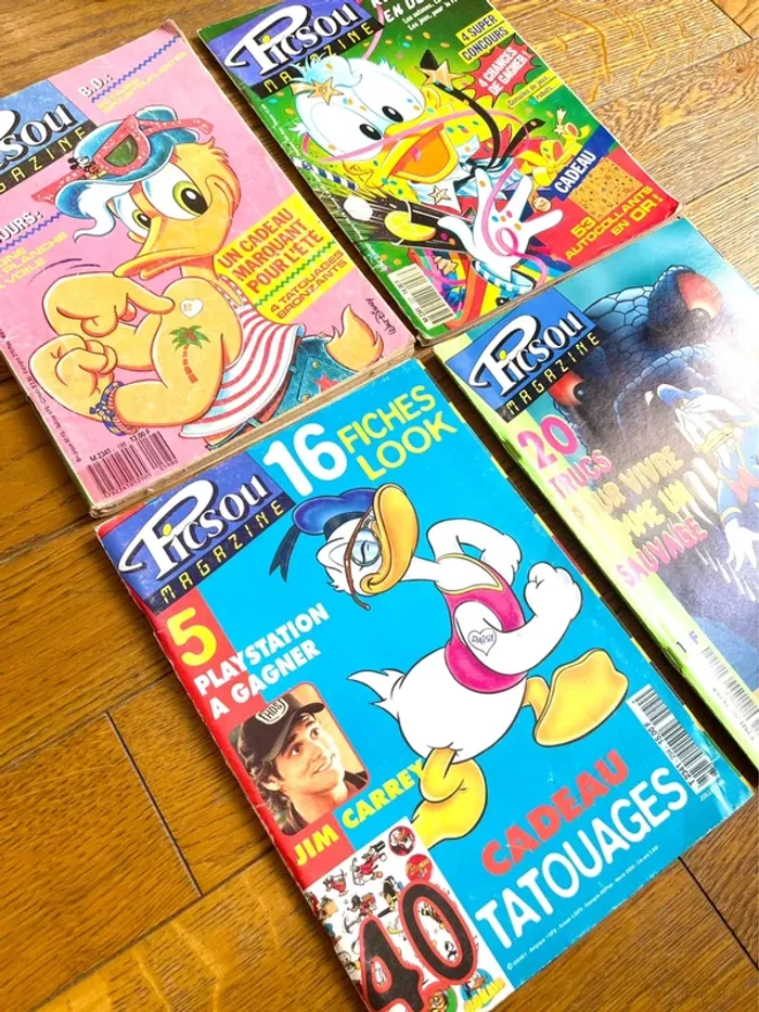 lot de 4 Magazines Picsou – Édition Vintage à Collectionner