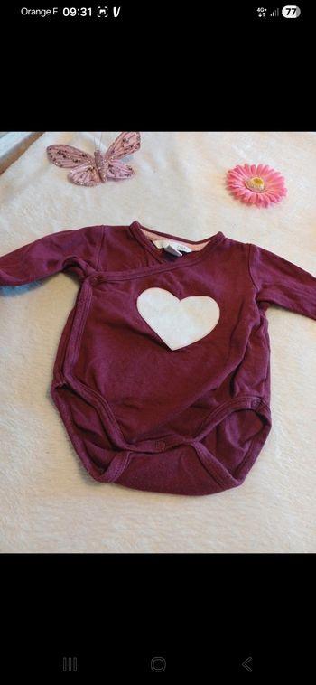 Body bébé taille 3 mois