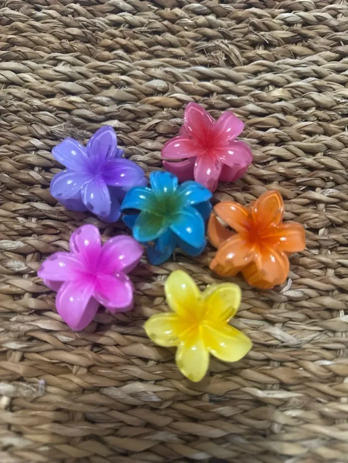 Lot de 6 pinces à cheveux fleurs - photo numéro 4