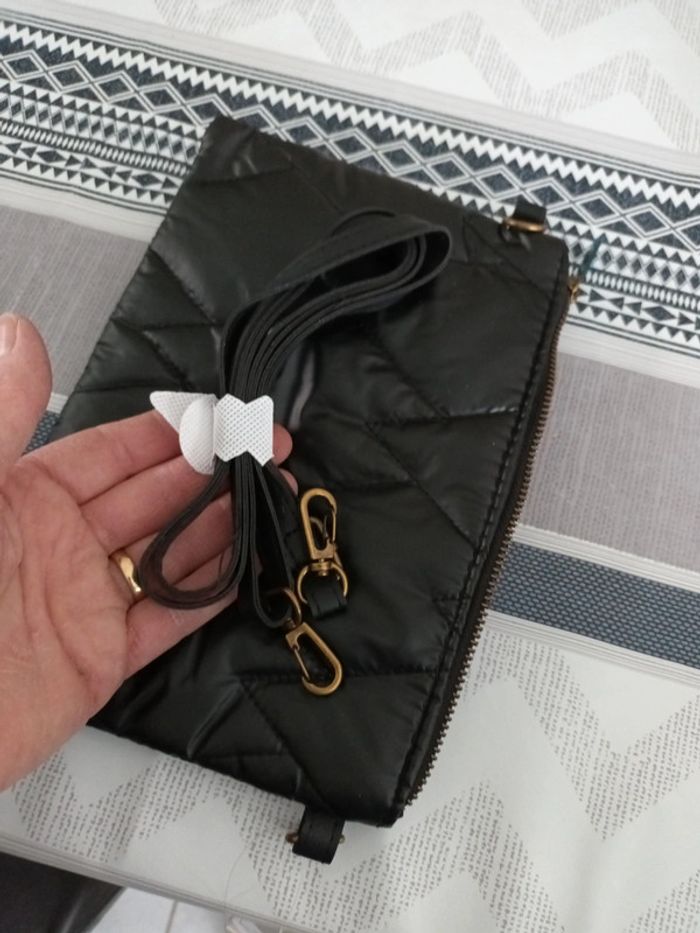Sac bandoulière noir matelassé - photo numéro 5