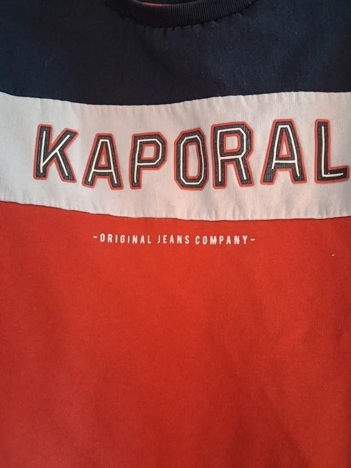 Sweat Kaporal 14 ans Bleu/Blanc/Rouge - photo numéro 3