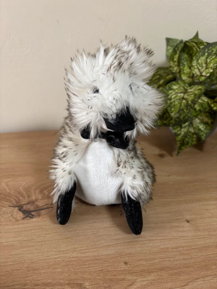 Doudou canard blanc noir smoking coin-coin doudou et compagnie - photo numéro 2