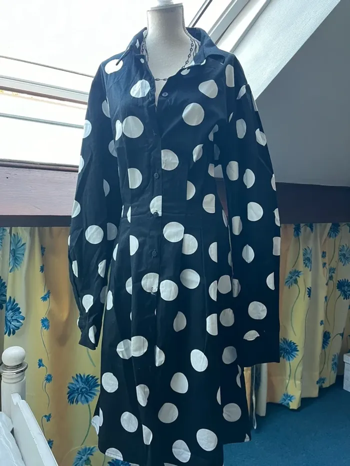 Robe à pois cintré Mohit