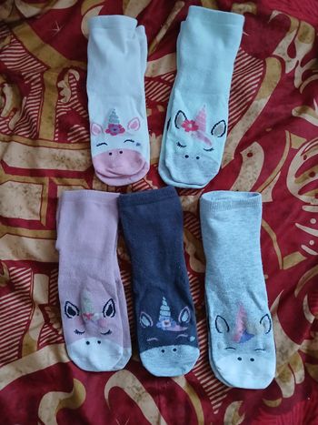 Lot de 5 paires de mi-chaussettes 35/38