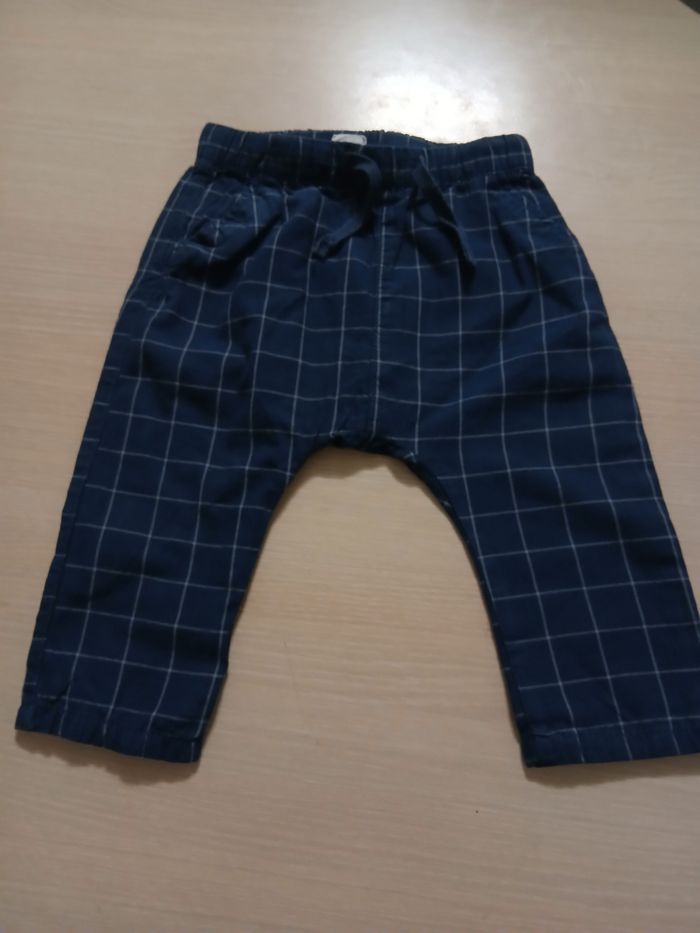 Pantalon sarouelle garcon a carreau taille 6 mois - photo numéro 2
