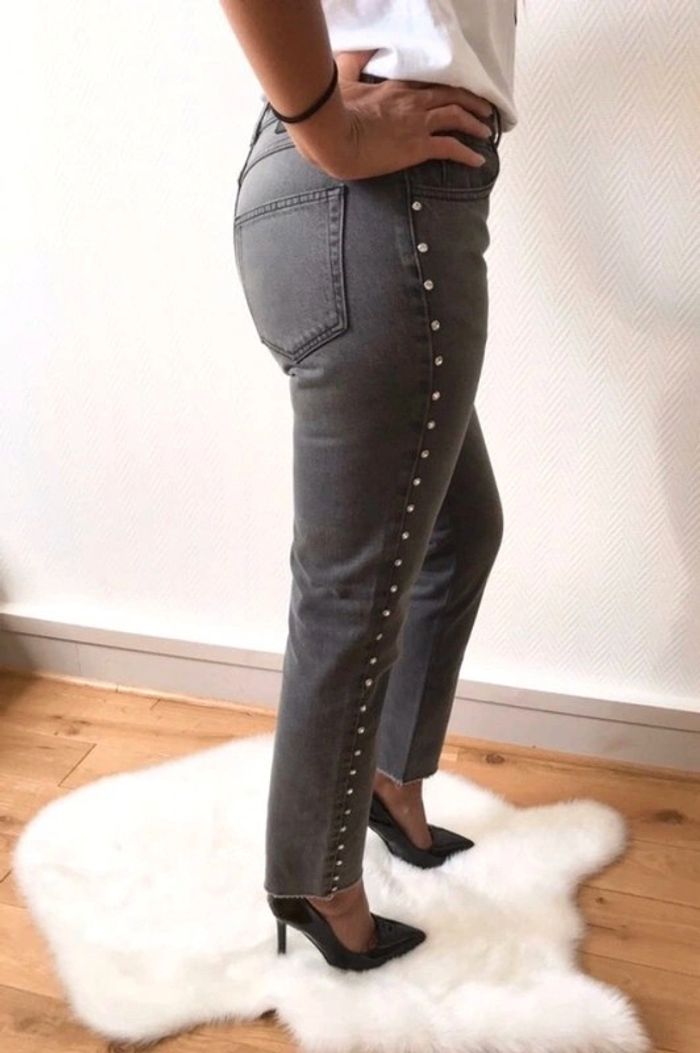 Très beau jeans gris avec studs strass Claudie pierlot 😍 - photo numéro 4