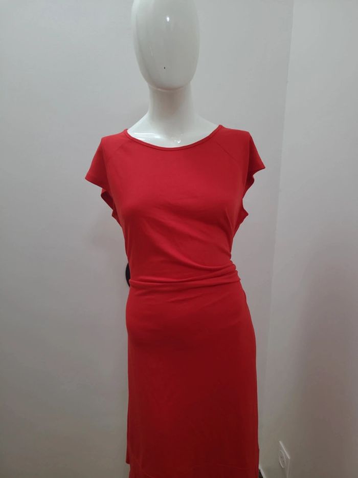 Robe rouge Anne Weyburn taille 42-44 - photo numéro 3