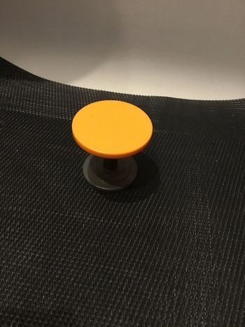 Playmobil table ronde orange et pied gris 4134 marchand de glaces