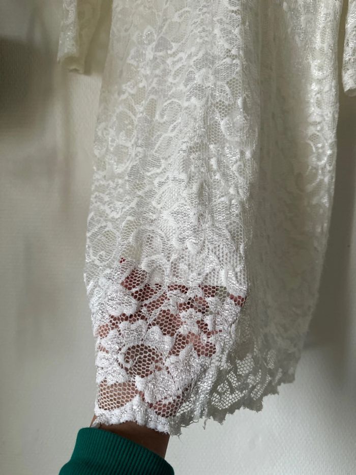 Robe blanche dentelle - photo numéro 4