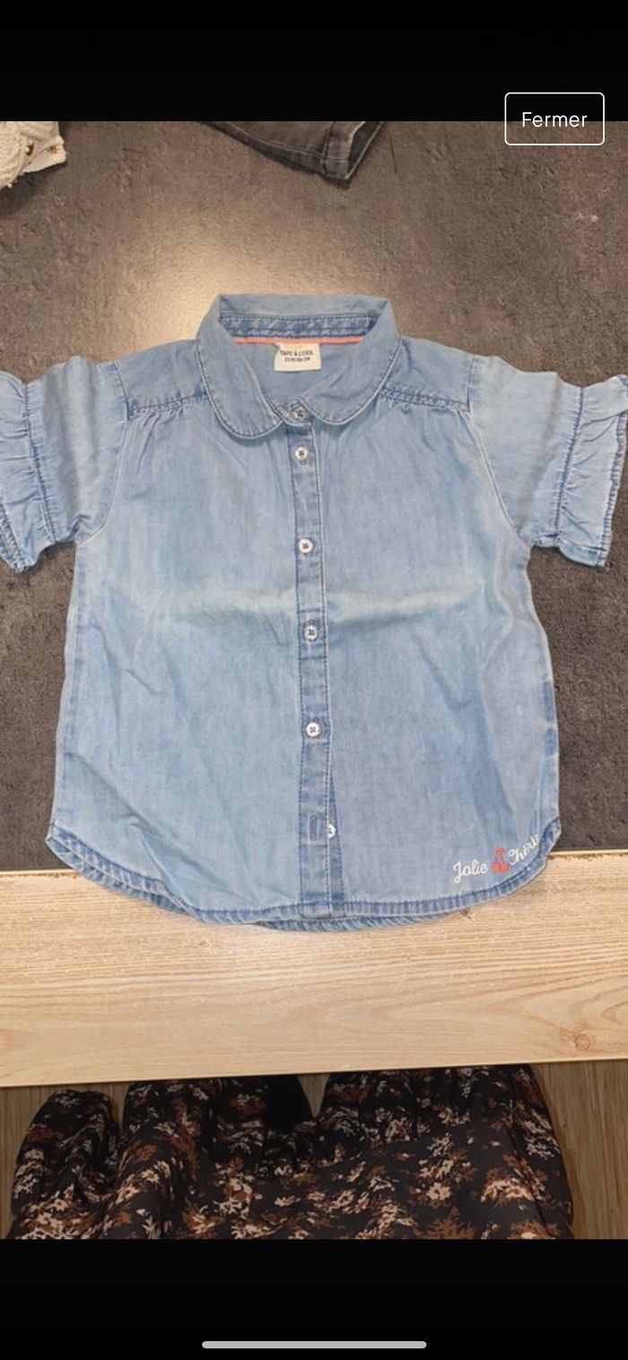 Chemisette en jeans