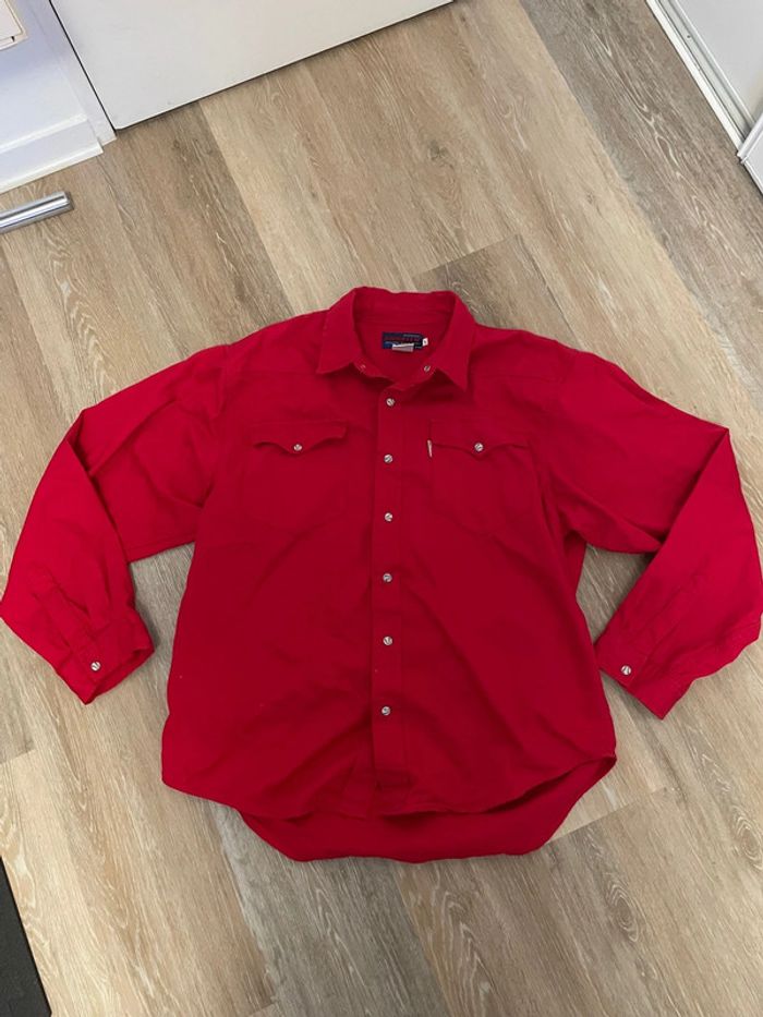 Chemise rouge vintage Shooter