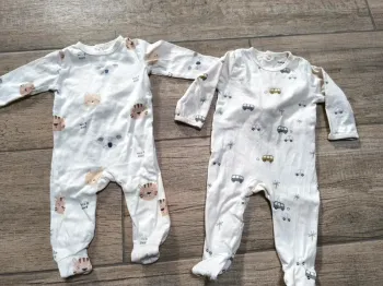 Lot de deux pyjamas coton